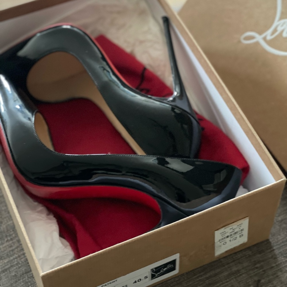 Christian Louboutin Black Patent 120mm